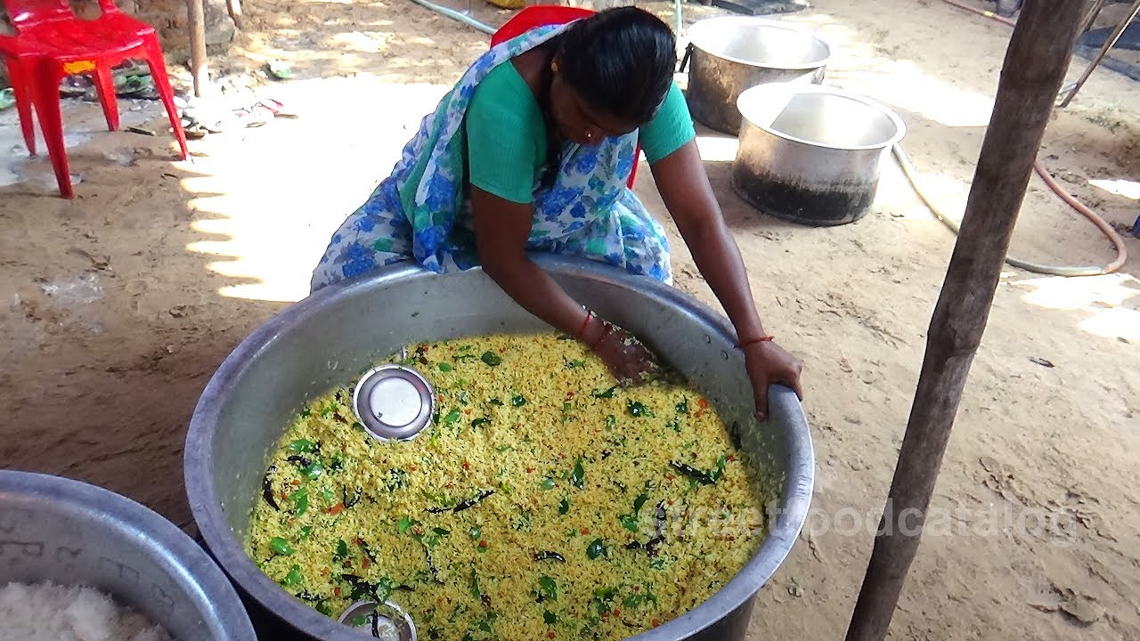 Tamarind rice or Pulihora Andhra Style | Chintapandu Pulihora | Tasty Rice | Street Food Catalog