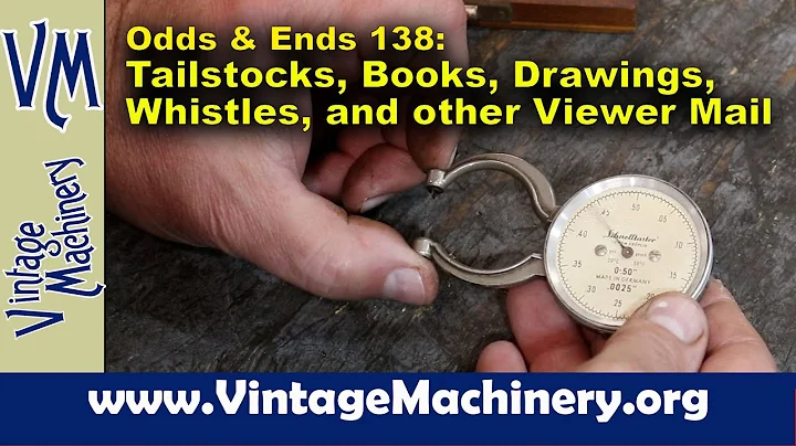 Odds & Ends 138: Tailstocks, Books, Drawings, Whis...