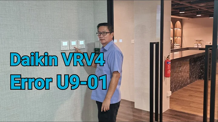 How to solved Daikin ducted unit air conditioner blinking | error code U9-01 | VRV4