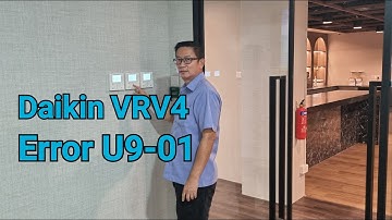 How to solved Daikin ducted unit air conditioner blinking | error code U9-01 | VRV4