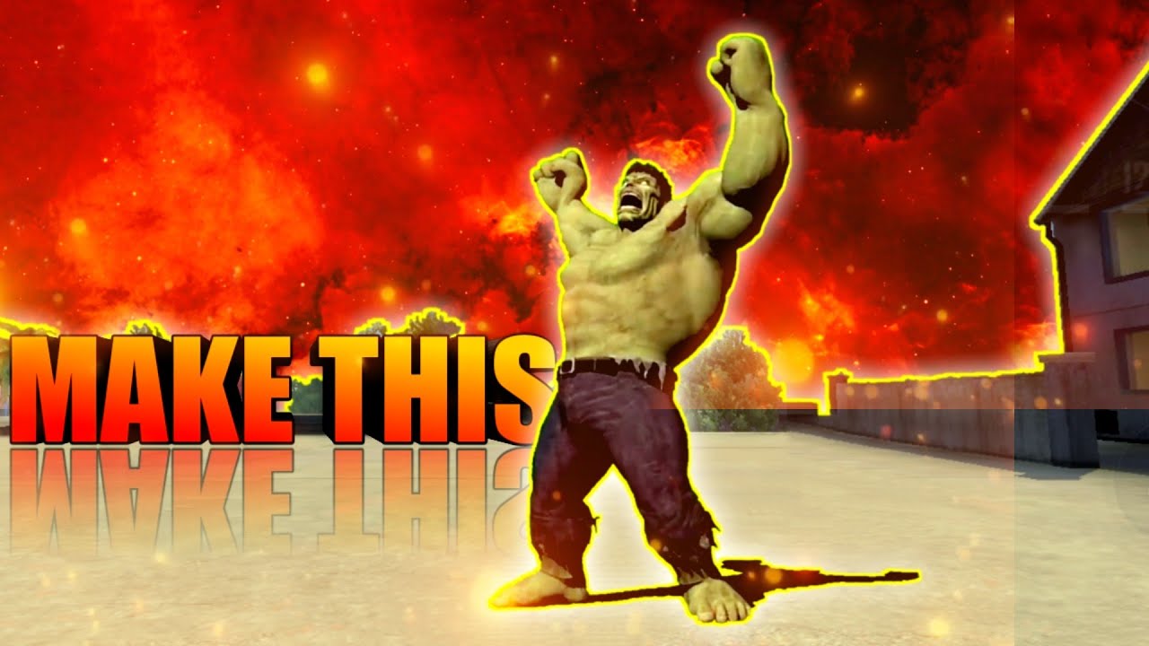 How to make thumbnail like flame r | Hulk thumbnail like flame r |SadScarm YT