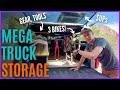 TRUCK TOUR 🛻 How We STORE IT ALL • Full Time Airstream RV Travel