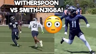 Jaxon Smith Njigba Vs Devon Witherspoon 🔥👀 @ Seahawks Minicamp | ROOKIE Matchup 😳 (WR Vs CB)