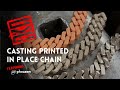 Casting 3d printed chain