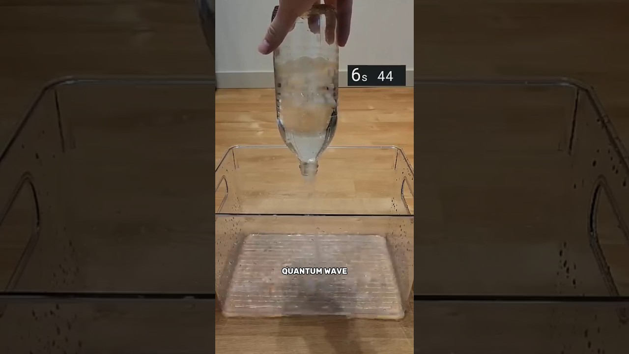 fastest way to empty water bottle science sciencefacts physics YouTube