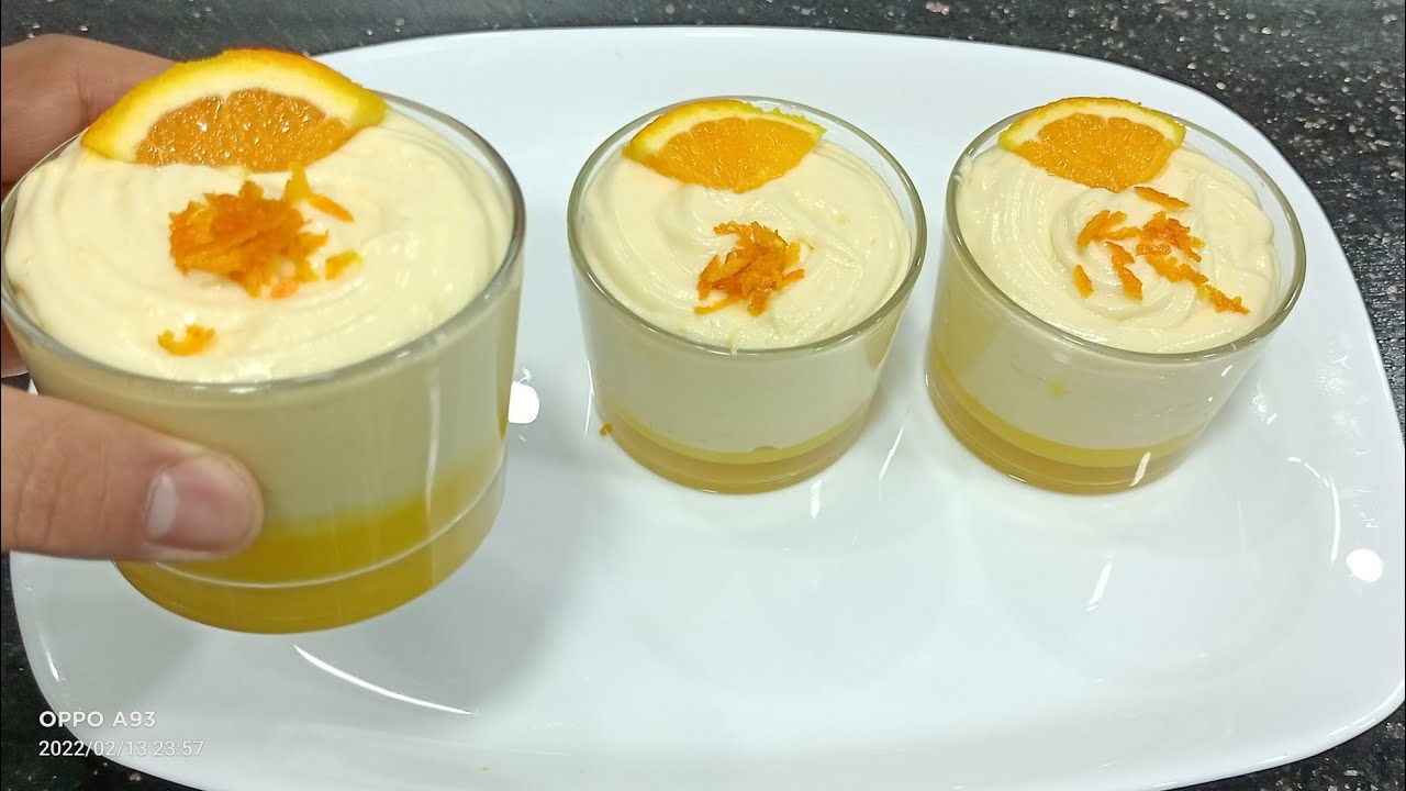 ستعشقين تحضير هذه الوصفة😍تحلية البرتقال🍊الإقتصادية اللذيذة بمكونات بسيطة موجودة في كل بيت للرمضان