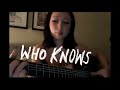Who Knows By Daniel Caesar Cover