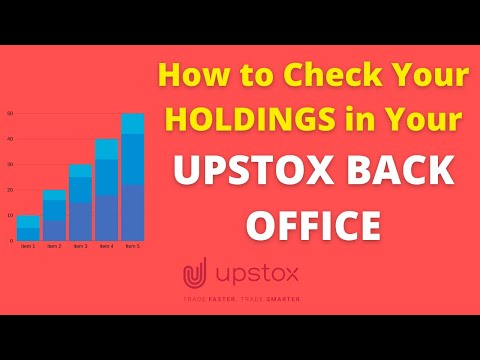 How to Check Upstox Demat Holdings Stocks in Upstox Back Office | Upstox Back Office Holdings Shares