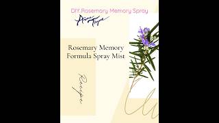 Rosemary Memory Formula Essential Oil Spray rosemaryoil