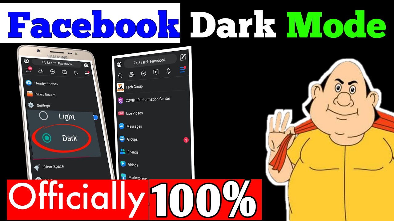 Facebook Dark Mode New Update 2020 How To Enable Dark