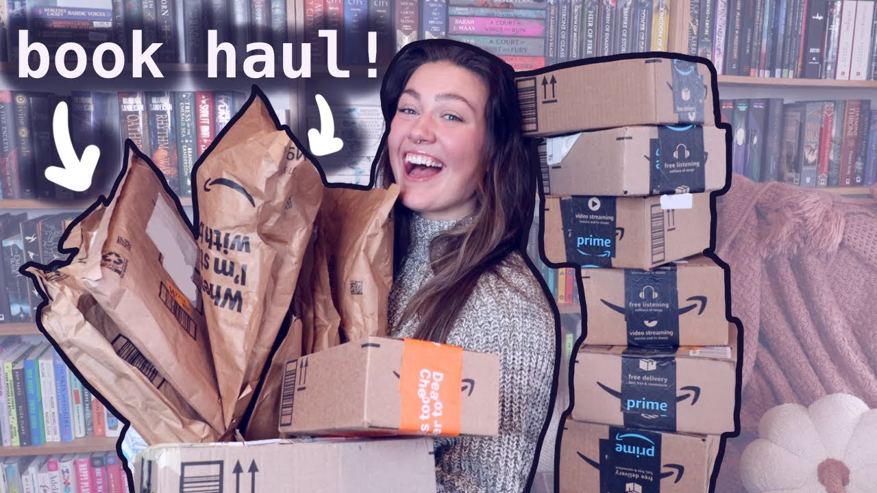 Huge Birthday Book Haul Unboxing!!🥳📖💫 #bookmas 🎄