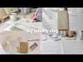 vlog|muji haul, studying, sketching, coffee