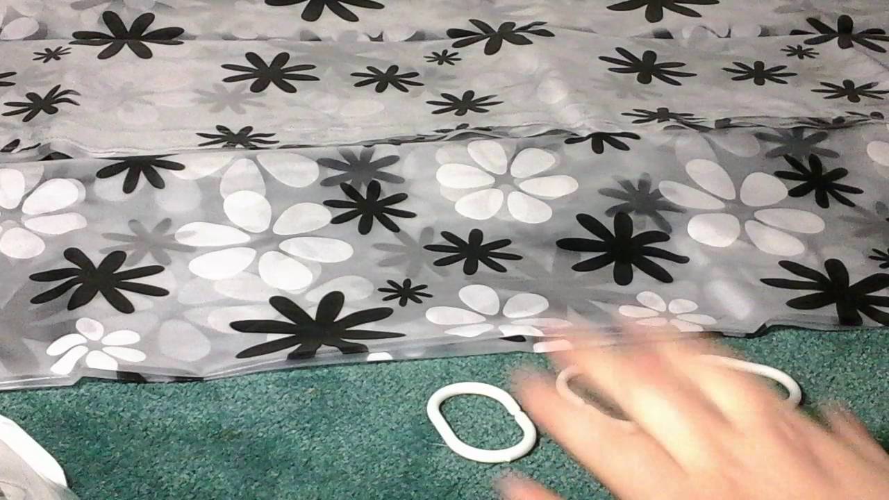 Best Black & white decorative peva mildew resistant anti mold shower