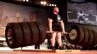 World's Strongest Man   Benedikt Magnusson 1100 Tire Deadlift WORLD RECORD