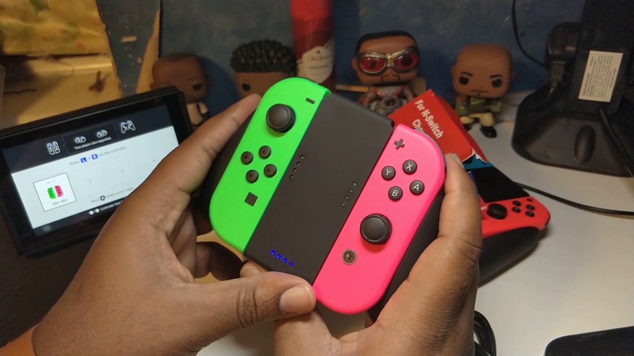 gaming logo *NeW* £12 Joy-Con Charging Grip w/ 1000mah Internal Battery (UK) (Unofficial)