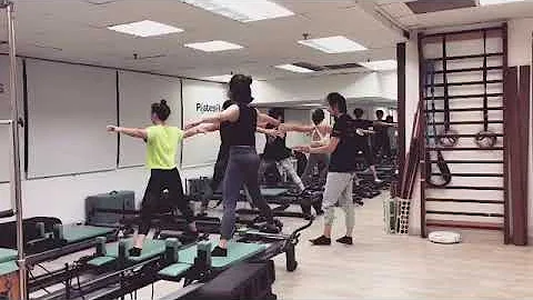 Standing Adductor | Pilates Reformer | Pilates Class Video in Singapore