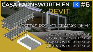 Aprende REVIT modelando la casa Farnsworth | 6. Creación losetas premoldeadas de Hormigón