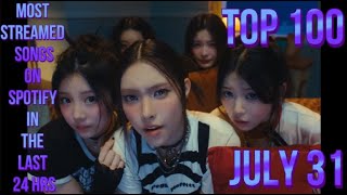 Download Lagu TOP 100 MOST STREAMED SONGS ON SPOTIFY IN THE LAST 24 HRS JULY 31 MP3 Download Lagu TOP 100 MOST STREAMED SONGS ON SPOTIFY IN THE LAST 24 HRS JULY 31 MP3