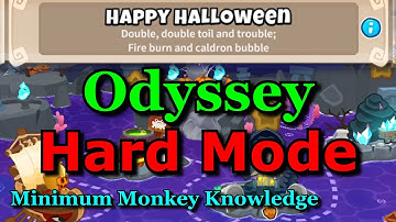 BTD6 Odyssey - Hard Mode || + No Hero Achievement || Tutorial / Guide (Happy Halloween)