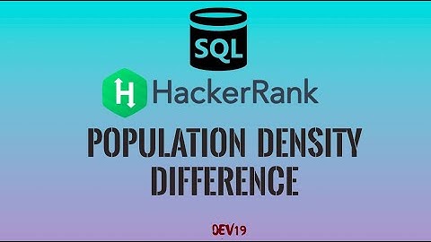 #30 Population Density Difference | HackerRank SQL Solutions #coding #sql  #viral  #programming #517