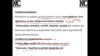 10 Sinif Türk Di̇li̇ Ve Edebi̇yati Modern Tiyatro Türleri