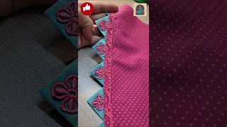 Trendy And Colorful Sleeve And Daman Design Sching With Lace