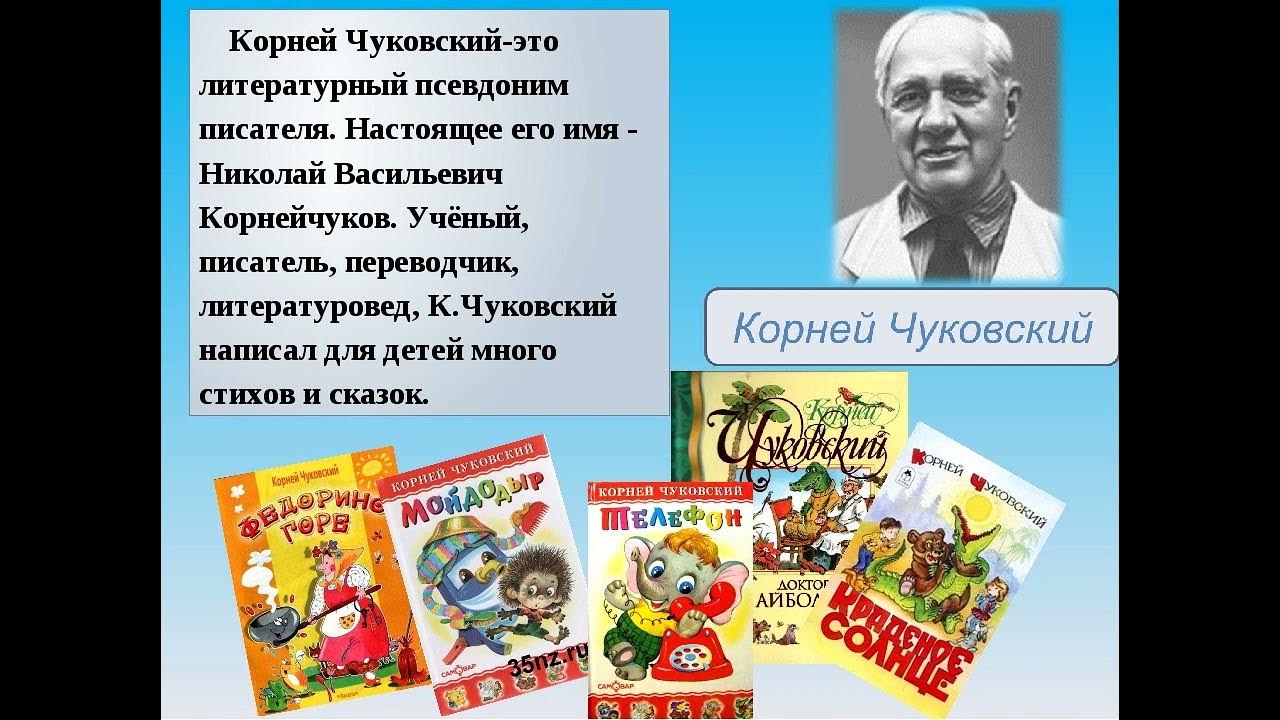 о чем рассказывается в книгах чуковского 2. произведения чуковского для детей 1 класса. чуковский к. корней иванович чуковский он детский писатель. сказки чуковского список.
