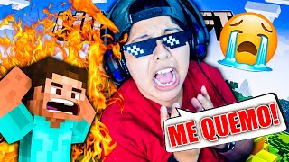 Noob Juega Minecraft Pero Cada Vez Que Salto Me Quemo Si Salto Me Incendio Pathofail