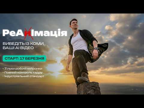 СТВОРЮЙТЕ АІ ВІДЕО НА НОВОМУ РІВНІ з навчальним проєктом реАнІмація від команди Штучки Інтелект