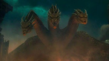 Ghidorah chases the ORCA - (No background music) - Godzilla: King of the Monsters