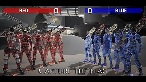 Unreal Tournament Pre Alpha   CTF - Capture the Flag  Big Rock Asteroid Mining Gameplay
