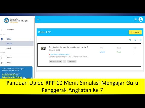 Panduan Uplod RPP