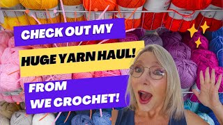 @WeCrochet HUGE YARN HAUL and SALE! #yarnhaul #crochet #knit #tutorial