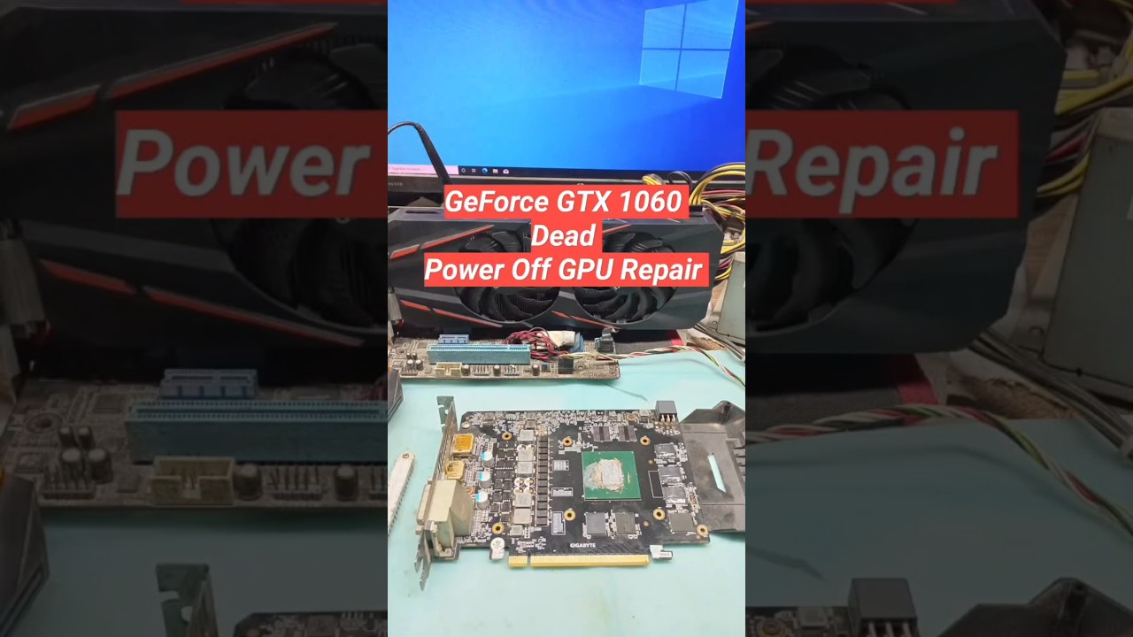 GTX 1060 Dead Power Off GPU Repaired Successfully Professional GPU Repairing Service 