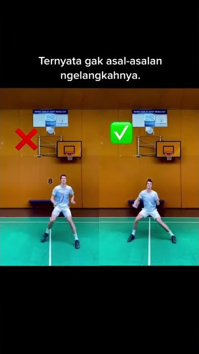 the right way to step in playing badminton