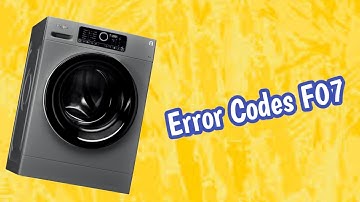 code erreur F07 for whirlpool zen washing machine