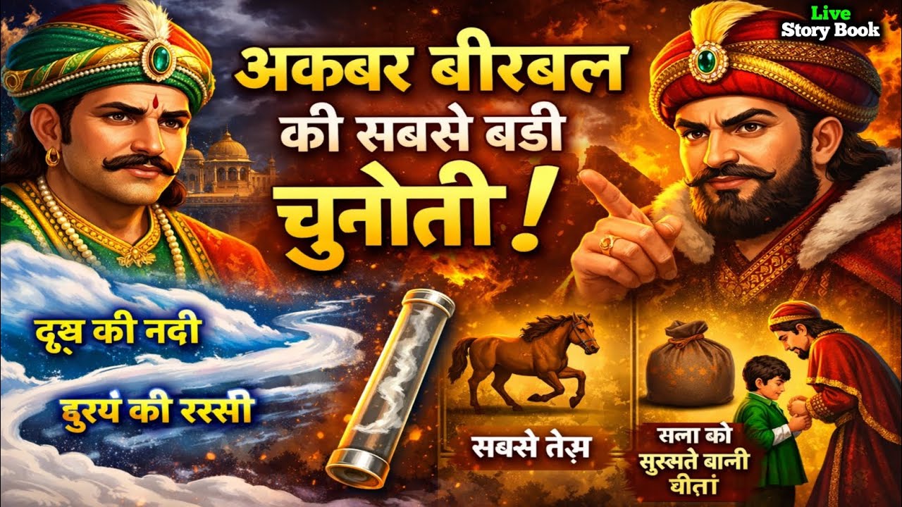 विदेशी राजा की दो पहेलियां, अकबर बीरबल कि कहानियां, Akbar Birbal ki kahaniyan, Stories of Akbar Birb