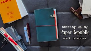 Setting up my work system ✸ my first Paper Republic cover in Petrol Blue