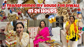 I transformed my house for DIWALI in 24 HOURS🪔