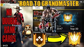 SEASON 11!! RANKED GOLD TO GRAND MASTER FREE FIRE || NO DOUBLE RANK TOKENS ||  GLOBAL WINS ADIOS