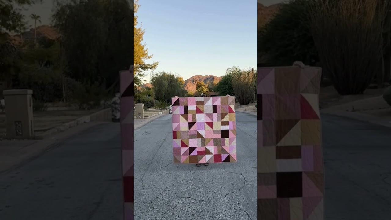 My Finished 2025 Pantone Color of the Year Quilt Finish! 