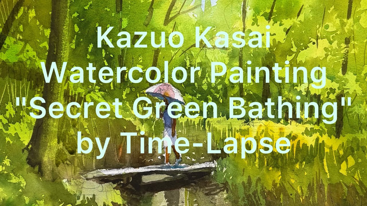Kazuo Kasai Watercolor Painting 