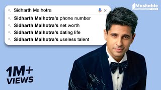Sidharth Malhotra answers the Most Googled Questions