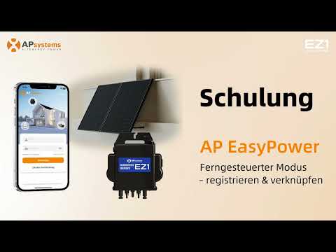 Entdecken Sie, wie Sie Ihre Solarbalkonsysteme mit den WLAN-integrierten Mikrowechselrichtern EZ1 mit AP EasyPower schnell in Betrieb nehmen.