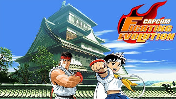 Capcom Fighting Evolution Ryu and Sakura Playthrough