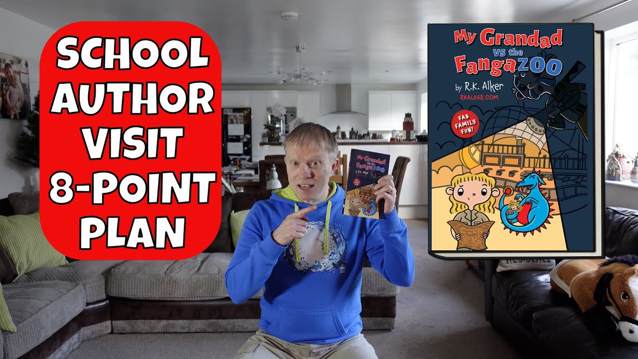How to plan a primary school author visit. 8-point timetable plan. RK Alker Children’s Author (2022)