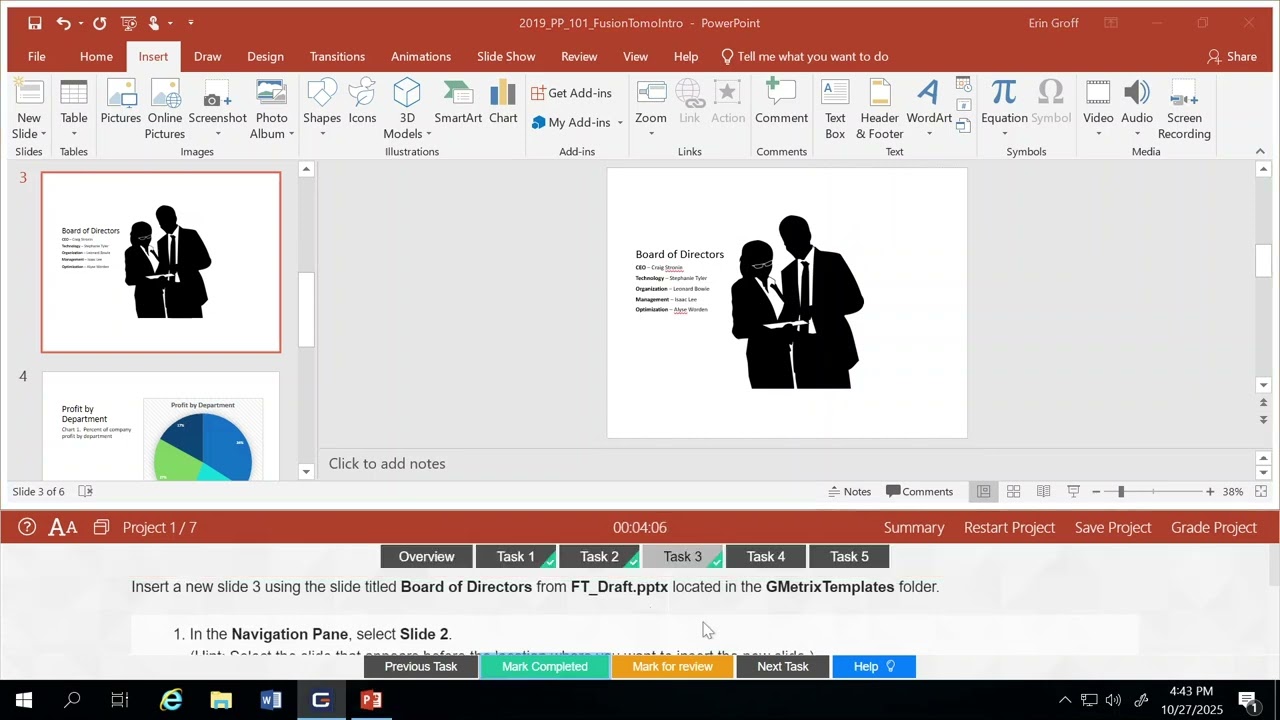 PowerPoint 2019 Practice Exam 1 Project 1