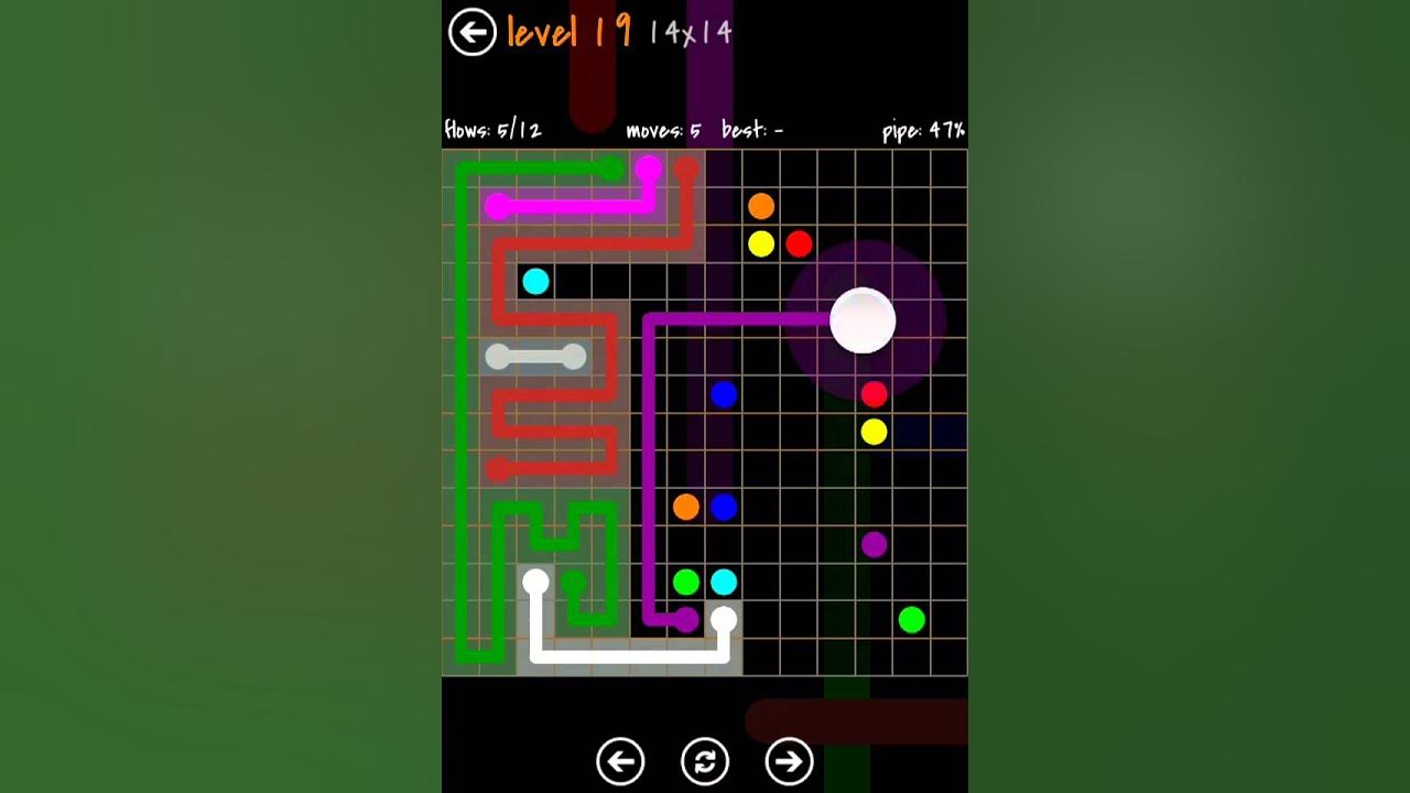 Flow Free Jumbo Pack 14x14 Level 19 Flow Free 14X14 Jumbo Pack walkthrough level 19 - YouTube