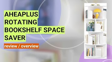 Reviewing the Aheaplus 360° Rotating Bookshelf: Perfect for Small Spaces!