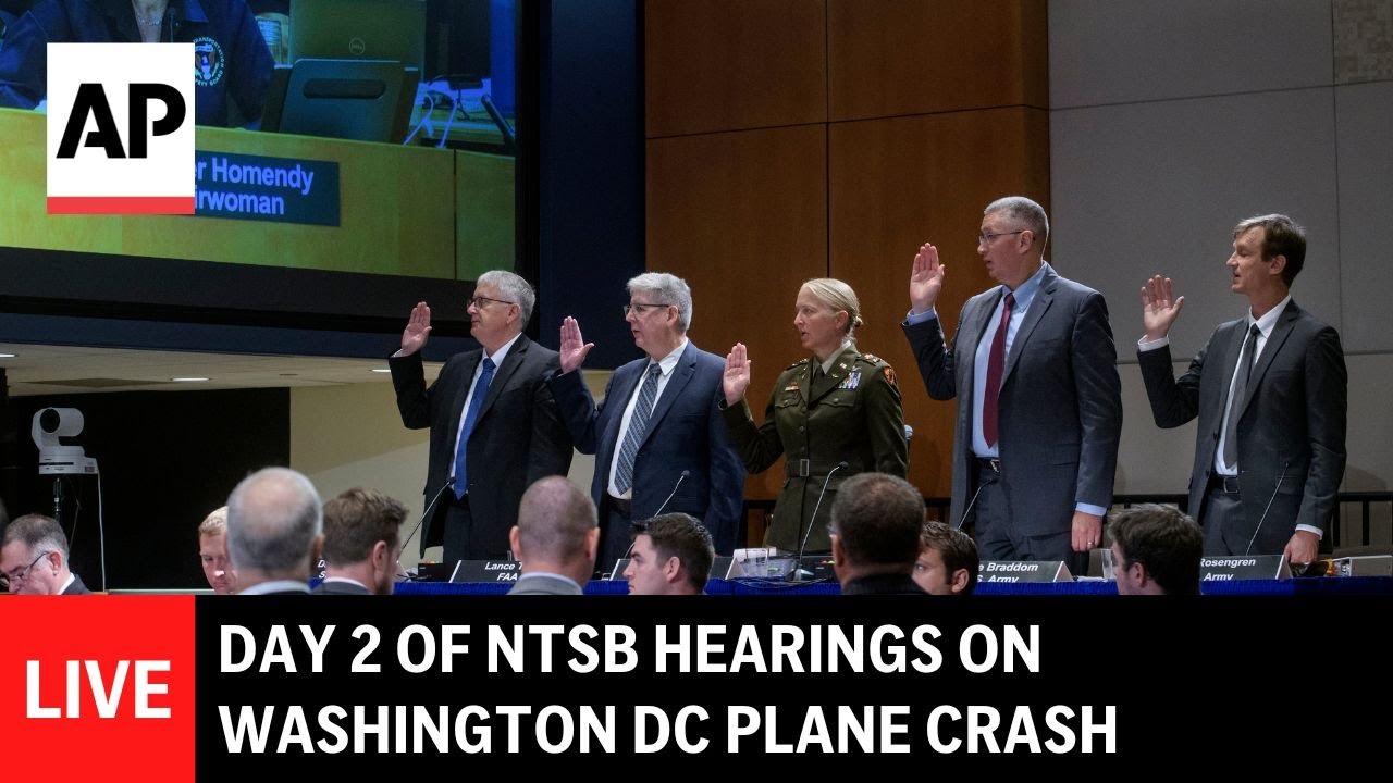 LIVE: NTSB hearing on Washington DC plane crash in January - YouTube
